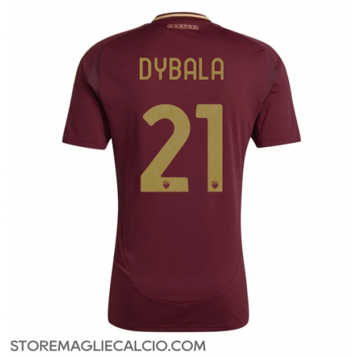 AS Roma Paulo Dybala #21 Maglia Gara Casa Repliche 2024-25 Maniche Corte AS Roma Paulo Dybala #21 Maglia Gara Casa Repliche 2024-25 Maniche Corte